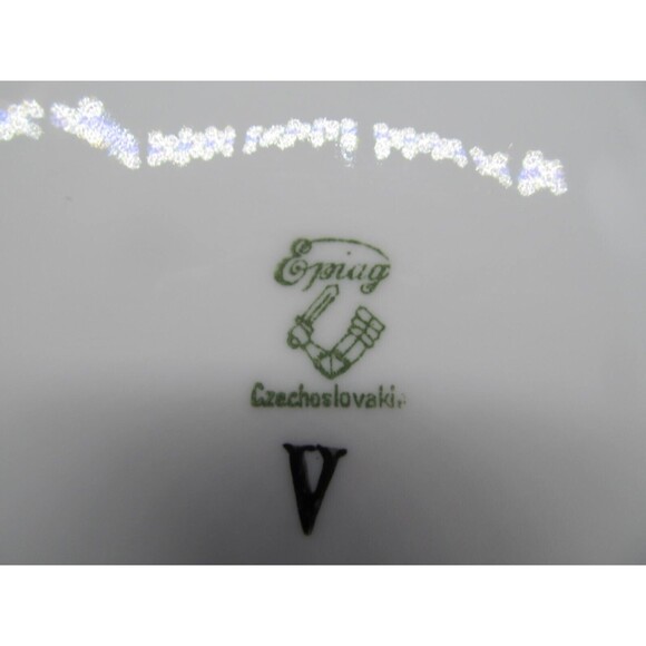 Epaig Czechoslovakia Pattern #6376 Floral Set Of Three 10 1/4" Dinner Plates - Picture 6 of 16